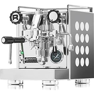 Rocket Appartamento Espressomachine, wit, compacte zeefhouder, twee-cirkels met E61 zetgroep