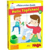 HABA 305485 - Mijn eerste games - Hallo Pot! - Coöperatief dobbelspel voor 1-4 spelers vanaf 2 jaar - 3D-spelachtergrond met 2 motieven voor jongens en meisjes
