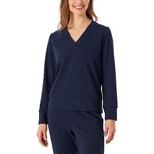 Schiesser Sweat-Shirt de sommeil chaud et confortable pour femme, Bleu foncé, 48