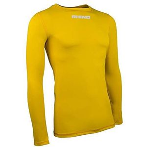 Rhino Uniseks onderhemd zonder etiket, geel, S