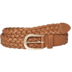 VERO MODA Vmalice Noos Leren damesriem, Cognac/detail: goud