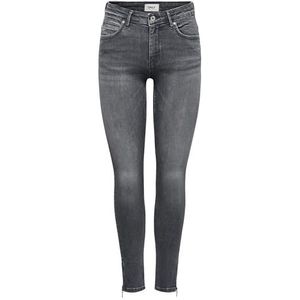 ONLY ONlKendell Life Reg Ankle Skinny Fit Jeans voor dames, Grijs (Medium Grey Denim)