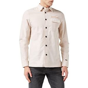 G-STAR RAW, Standaard overhemd met pennenzak voor heren, Roze (Liquid Pink/White Oxford C895-C940)