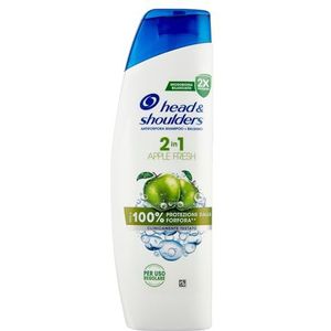 Head & Shoulders Apple Fresh 2-in-1 shampoo en anti-roos balsem 250 ml. Tot 100% roosbescherming, klinisch getest. Dagelijks gebruik. Voor alle soorten