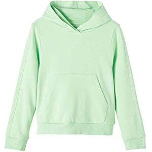 NAME IT Nkfdiane Ls Shorts Sweatshirt Wh Unb Trainingspak voor meisjes, Veelkleurig - groen/as (groen ash)