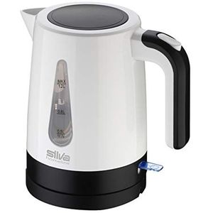 Silva-Homeline KL 1025 waterkoker kunststof zwart wit 1,2 liter