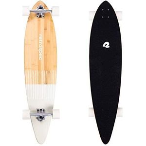 Retrospec Zed Pintail Longboard Skateboard Compleet Cruiser | Bamboe & Canadese esdoorn met omgekeerde king grenen trucks voor ritten, cruises, sculptuur en afdalingen