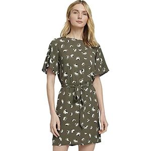 TOM TAILOR zomerjurk dames, 27428 - kaki bloemendesign