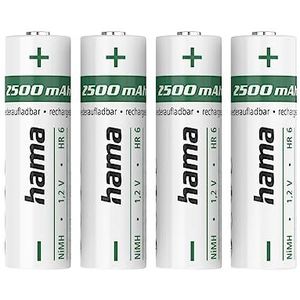 Hama NiMH-accu's, AA Mignon, 2500 mAh , 1,2 V, 4 stuks