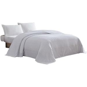 Beatrice Home Fashions Canal Chenille Sprei, Chenille, Wit, King