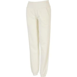 Emporio Armani Fuzzy Fleece Broek met manchetten, Yoghurt, XL Dames, Yoghurt, XL, yoghurt