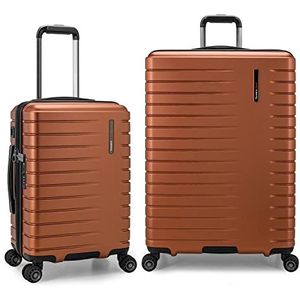 Traveler's Choice Archer hardshell case gemaakt van polycarbonaat, Oranje, 2-Piece Set, Archer Koffer Trolley