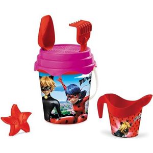 Mondo Toys Miraculous Bucket Renew Toys strandset met emmer, harkschep, zeef, vorm, gieter inbegrepen, 28407