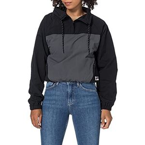 Superdry Overhead Cropped bivakmuts AU-dessus voor dames, zwart.