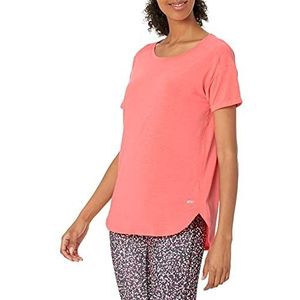 Amazon Essentials Studio dames casual pasvorm lichtgewicht T-shirt ronde hals (verkrijgbaar in grote maten) hot pink small
