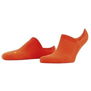 FALKE Cool Kick Onzichtbare sokken voor volwassenen, uniseks, ademend, sneldrogend, wit, zwart, meerdere kleuren, teenbescherming, sport, hoge hals, met krullen, 1 paar, rood (oranje 8655)