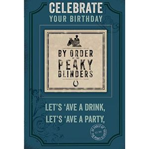 Peaky Blinders Grote verjaardagskaart met afneembaar biertapijt