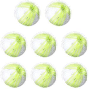 AiQInu Set van 8 wasmachine-haarvangers, haarvangers voor wasmachine, katten/honden, herbruikbare wasmachine-ballen, groen
