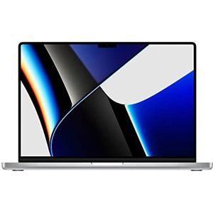 2021 Apple MacBook Pro (16-inch, Apple M1 Pro‑chip met 10‑core CPU en 16‑core GPU, 16 GB RAM, 512 GB SSD) - zilver