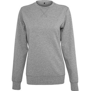 Build Your Brand Women's BY025 sweatshirt, grijs gemêleerd, maat XS