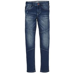 s.Oliver broek voor jongens, Donkerblauw stretch.