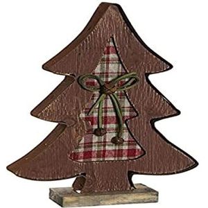 Dkd Home Decor Kerstboom, hout, metaal, 19 x 5 x 30 cm