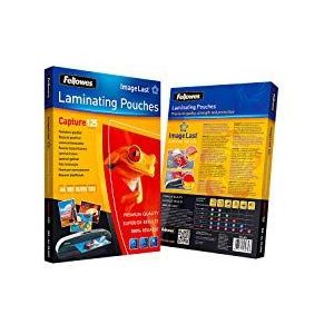 Fellowes 5440101 Super Quick lamineerfolie, glanzend, 125 micron, A4, 100 stuks, transparant