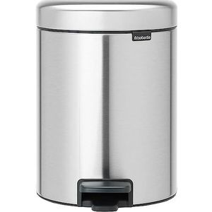 Brabantia NewIcon Prullenbak 5L - Kunststof Binnenemmer - Matt Steel Fingerprint Proof