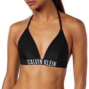 Calvin Klein Dames triangel bikinitop met vulling, PVH zwart, S, PVH zwart