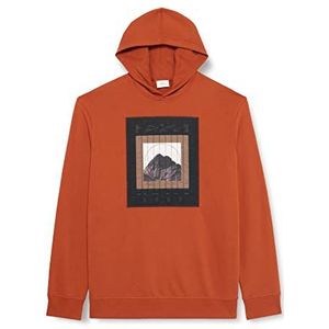 s.Oliver Big Size Heren sweatshirt, oranje, 3XL oversized, Oranje