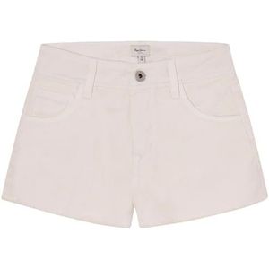 Pepe Jeans Offra Shorts voor meisjes, Wit (wit)