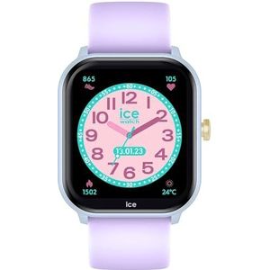 Ice-Watch - ICE smart junior 2.0 Soft blue Purple - Montre connectée bleue pour enfant avec bracelet en silicone violet - 022800 (1,75 pouces)