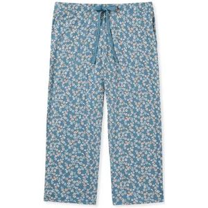Schiesser Pyjamabroek 3/4 korte katoenen mix + relax pyjamabroek voor dames, Grijs blauw_179270