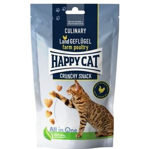 Happy Cat Culinary Crunchy Terrestrische Gevogelte Snack 10 x 70 g