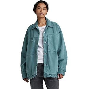 G-STAR RAW Surchemises de travail surdimensionnées Hemd pour femme, Vert (Rainbow Foliage Green Gd D22934-d300-g005), L