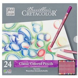 Cretacolor Karmina kunstenaarspots, waterbestendig, 24 kleuren
