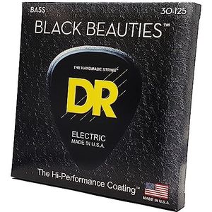 DR B EXBK BKB6-30 Extra Black Beauties snarenset voor bas, 6 snaren