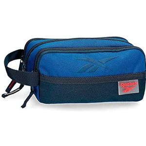 Reebok Atlantic Schoolrugzak voor 15,6 inch laptop, blauw, 31 x 44 x 15 cm, polyester, 20,46 liter, blauw, Estuche Triplele, Reebok Case, Blauw, Reebok Hoes