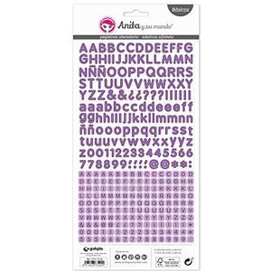 Anita y Su Mundo 320 stickers per 225 g papieren vel 15 x 32 cm lila