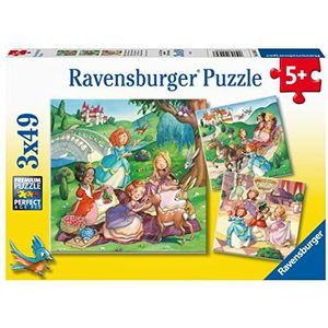 Kleine Prinsessen Puzzel (3x49 Stukjes) - Ravensburger