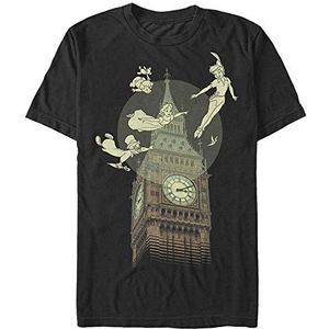 Disney Peter Pan - Big Ben Organic T-shirt met korte mouwen uniseks T-shirt, zwart.