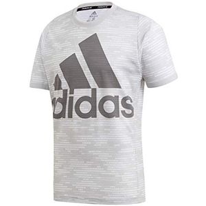 adidas Logo Tee Pblue T-shirt voor heren, meerkleurig (gridose/gricua)