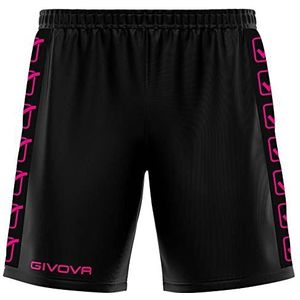 givova - Poly Band, herenshorts, Nero/Fuxia Fluo