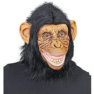 Chimpanzee masker met pluche