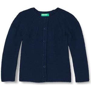 United Colors of Benetton Koreaans gebreid M/L 1076g5006 vest voor meisjes (1 stuk), Blu Scuro 252