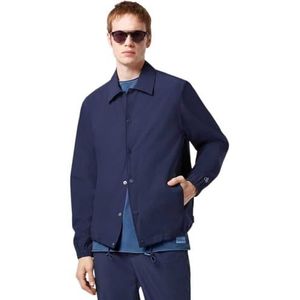 Scotch & Soda Stretch Nylon-Blend Coach Jacket Herenjas, Marineblauw 401, S