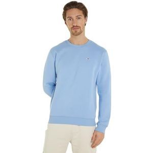 Tommy Jeans Tjm Regular Fleece C-hals Dm0dm09591 Sweatshirt voor heren (1 stuk), Blauw (Medium Blue)