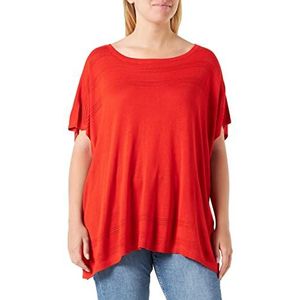 s.Oliver Poncho pour femme, Orange, taille unique