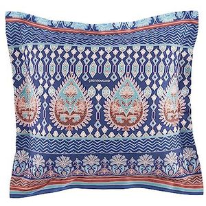 Bassetti Mira 9325894 kussensloop, 100% katoensatijn, 40 x 40 cm, blauw B1