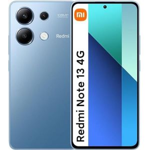 Xiaomi Redmi Note 13 4G Smartphone, ontgrendeld, 8 + 256 GB, 6,67 inch AMOLED-display, 120 Hz, 108 MP drievoudige camera, Snapdragon 685-processor, 5000 mAh batterij, 33 W snel opladen, ijsblauw